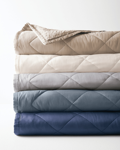 a multi-layered plush-loft blanket from garnet hill