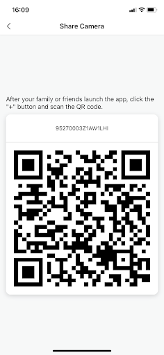 reolink app share feature qrcode