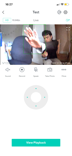 Wyze app motion tracking settings screen -2