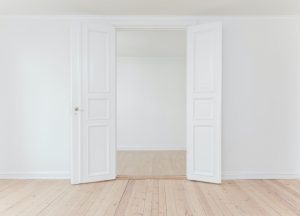 a white door.