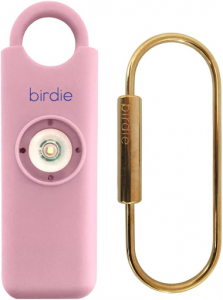 She’s Birdie personal alarm and keychain lock.