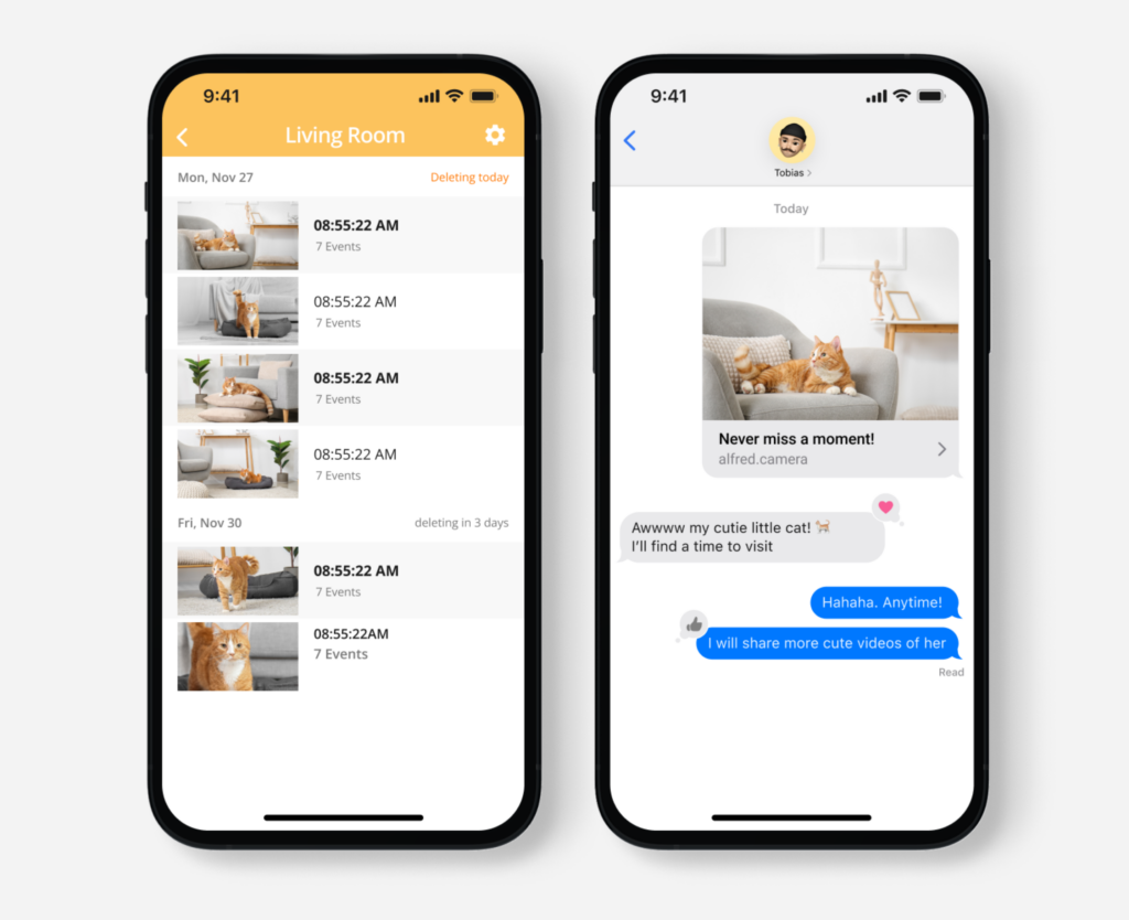 alfred camera UI design